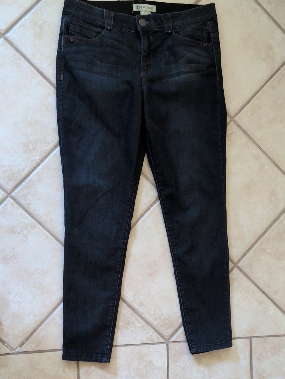 Democracy Dark Blue Skinny Ab'solution Jeans , Size 14